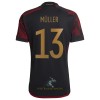 Officiële Voetbalshirt Duitsland Muller 13 Uit WK 2022 - Heren